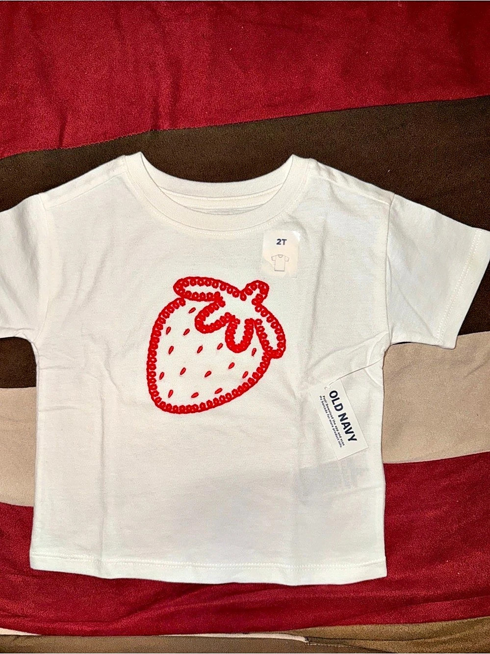 Old Navy Girls 2T Strawberry Graphic Tee NWT